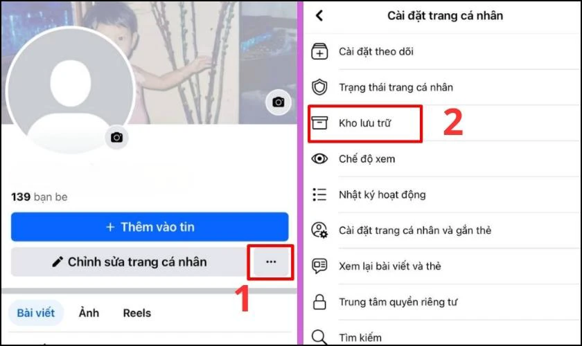 Cách tạo story nổi bật trên Facebook từ thêm tin cũ trong kho lưu trữ