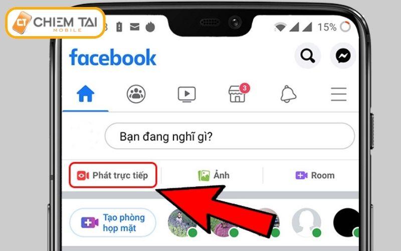 hướng dẫn cách phát trực tiếp trên Facebook