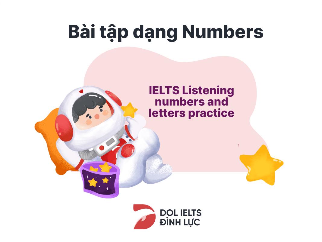 ielts listening bài tập dạng numbers